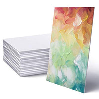 Tableros de lienzo blanco en blanco, tableros de pintura, lienzo de arte de 5 x 7 pulgadas, tablas de lienzo para pintar, paquete de 42. - Arteztik
