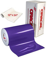 Oracal morado brillante calcomanía vinilo de manualidades para Cameo, Cricut & silueta incluye rollo de vvivid transparente papel de transferencia - Arteztik
