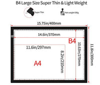 Juego de almohadillas de luz de pintura de diamante, tablero de luz grande de 15.8 × 11.8 pulgadas, caja de luz regulable B4 2021, tablero de luz de diamante con herramientas completas de pintura de diamante y accesorios - Arteztik
