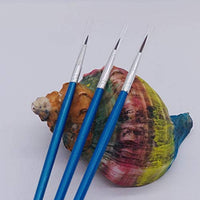 Paquete de 60 brochas redondas puntiagudas, cepillo de dibujo de rosca, pincel de dibujo hecho a mano, pincel de pintura de detalles para acrílico, aceite y acuarela (S(# 0)) - Arteztik
