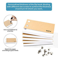 Mlife Flip Book Kit – Caja de luz LED A5 para dibujo y trazado y 300 hojas de papel de animación con tornillos de encuadernación para Flip Books A5 Flipbook Kit - Arteztik
