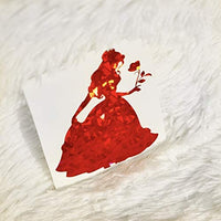 KKVINYL Rollo de vinilo adhesivo permanente holográfico brillante para manualidades de plata por 12 pulgadas x 48 pulgadas, funciona con Cricut y otros cortadores (rojo, 12 pulgadas x 48 pulgadas) - Arteztik

