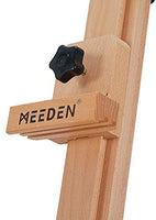 MEEDEN - Caballete de estudio extra grande con marco en H, ajustable inclinable madera de haya maciza, caballete de pintura de caoba con acabado de manchas de caoba, se adapta al lienzo de hasta 92 pulgadas de alto - Arteztik
