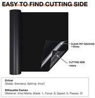 Cinta de transferencia para vinilo - 44.3 x 4.9 ft con rejilla de alineación roja para vinilo adhesivo Cricut Joy y Cricut, Silhouette Cameo papel de transferencia para vinilo para calcomanías, letreros, ventanas, pegatinas - Arteztik
