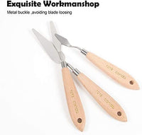 CONDA herramientas de pintura para cuchillos de paleta, mango de madera para cuchillos de metal - Arteztik
