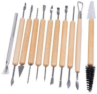 Sculpt Pro Pottery Kit de herramientas – 11 piezas 21 herramientas para esculpir arcilla principiante – Gran regalo - Arteztik

