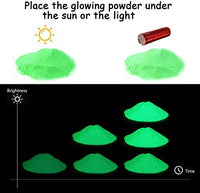 Seisso Polvo de pigmento que brilla en la oscuridad con lámpara, 12 colores de larga duración, tinte autobrillante, resina epoxi en polvo luminoso para arte de uñas DIY, pintura acrílica Slime, arte fino y manualidades, festivales, fiesta temática, Hallow - Arteztik
