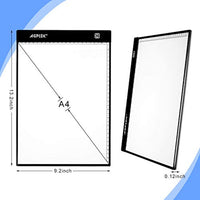 Fixm - Caja de luz A4, LED Artcraft Tracing Light Pad ultradelgado USB Cable de alimentación regulable de brillo Tatoo Pad Animation, Sketching, Designing, Stencilling X-ray Viewing W/USB Adapter - Arteztik
