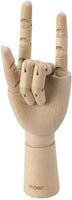 HSOMiD - Figura de mano de madera flexible para hombre, modelo de mano derecha, modelo de mano derecha, para dibujo de dibujo, pintura en casa, oficina, escritorio (12.0 in) - Arteztik
