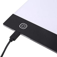 FTVOGUE - Caja de luz ajustable con luz LED para rastreo, tamaño A5, con función de memoria, tableta y cable USB - Arteztik
