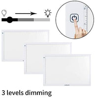 Bloc de luz LED de Craftymint, tableta de seguimiento de luz ultradelgada de 19 pulgadas, caja de luz USB portátil para pintura de diamantes y pizarra de dibujo ligera, accesorios de dibujo y regalos para artistas - Arteztik
