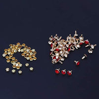 50 remaches de diamantes de imitación, remaches de diamantes de imitación, remaches para cuero/cinturón/bolso de mano, decoración de piel - Arteztik
