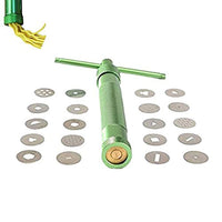 Termath - Pistola extrusora de arcilla con 20 puntas de pasta de azúcar, herramientas de decoración para tartas - Arteztik
