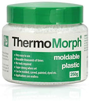 Pellets de plástico moldeable ThermoMorph, reutilizables, reutilizables, térmicas, plegables, ideales para esculpir y manualidades, perfectos para dientes falsos y afilados de Cosplay, 8.8 onzas - Arteztik
