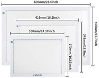 Bloc de luz LED de Craftymint, tableta de seguimiento de luz ultradelgada de 19 pulgadas, caja de luz USB portátil para pintura de diamantes y pizarra de dibujo ligera, accesorios de dibujo y regalos para artistas - Arteztik
