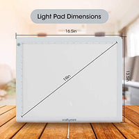 Bloc de luz LED de Craftymint, tableta de seguimiento de luz ultradelgada de 19 pulgadas, caja de luz USB portátil para pintura de diamantes y pizarra de dibujo ligera, accesorios de dibujo y regalos para artistas - Arteztik
