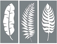 Juego de plantillas de hojas – Paquete de 3 plantillas de pared de hojas únicas para pintar – Utiliza este kit de plantillas de hojas para actualizar la decoración de tu hogar - Arteztik
