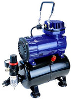 Paasche tg-300r Alimentación por gravedad de doble acción aerógrafo aerógrafo y compresor con tanque - Arteztik
