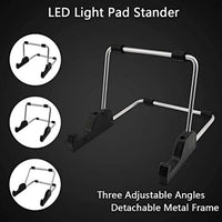 Toolacc - Kit de tablero de luces LED A4 con soporte desmontable y clips y caja de almacenamiento, se aplica a taladros completos y pintura de diamante 5D - Arteztik
