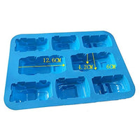 MoldFun - Molde de jabón para coche, tamaño grande, 13.7 x 9.8 in, bandeja de molde de silicona para hornear magdalenas, magdalenas, tartas, hacer Jello Chocolate, cubo de hielo, Crayón, bomba de baño, yeso de arcilla de polímero de París - Arteztik

