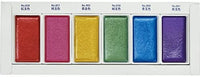 Kuretake GANSAI TAMBI Acuarela Estrellada, Perla, GEM 6 Colores Triple Pack, Oro, Plata, mica, Creamy-Smooth, Artesanía, Calidad Profesional de Tinta de Pigmento para Artistas y Artesanía, Certificado AP, - Arteztik
