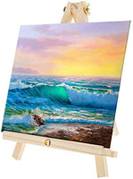 U.S. Art Supply - Juego de pintura al óleo con mini caballete de mesa, pinceles y paleta (14 piezas) - Arteztik

