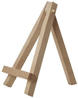 MEEDEN - Mini caballete de madera de haya de 5.0 in, 48 unidades de soporte pequeño para exhibir lienzos pequeños, tarjetas de visita, fotos, platos decorativos y más - Arteztik
