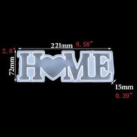 Thanksky - Moldes de resina de cristal, diseño único con letras de cristal, para decoración de interiores, decoración del hogar, arte de pared, para colgar en la pared (mezcla) - Arteztik

