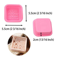 CooknBake, molde de silicona para jabón hecho a mano, molde para jabón, manualidades, jabón, moldes cuadrados, juego de 15 - Arteztik
