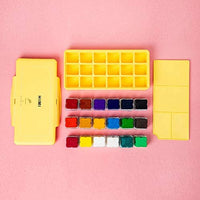 HIMI Gouache - Juego de pintura de 18 colores x 1.0 fl oz, diseño único de jalea, estuche portátil con paleta para artistas, estudiantes, pintura de acuarela opaca - Arteztik
