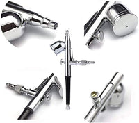 Spedertool Modelo 130 - Kit de aerógrafo de doble acción por gravedad diseñado con punta de 0.012 in, vaso fluido y cola ajustable - Arteztik
