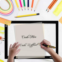 Huion A2 26.77 pulgadas caja de luz delgada grande para dibujo, tabla de luz de rastreo con brillo ajustable para manualidades, animación, bocetos - Arteztik
