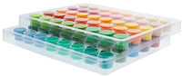 U.S. Art Supply - Juego de 80 botes de pintura acrílica de 0.1 fl oz, colores vivos para artistas, estudiantes, principiantes, pinturas de retrato en lienzo - Arteztik
