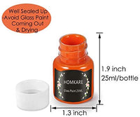 Pintura de cristal de 12 colores vibrantes para copas de vino, bombillas de luz, pintura de bricolaje (12 x 0.8 fl oz) - Arteztik
