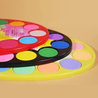 TBC The Best Crafts - Paleta de acuarela de 36 colores con 3 pinceles de pintura, suministros de arte educativo para la escuela de niños - Arteztik
