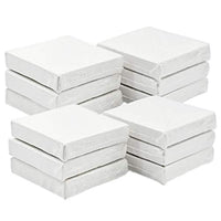 eZAKKA - Mini paneles de lienzo de 2.6 x 2.6 in, tamaño pequeño, pintura en blanco, para pintura, manualidades, aceite, acrílico, 12 unidades - Arteztik
