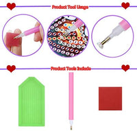 5D DIY Diamond Painting Caja de almacenamiento plegable, Mosaico Hacer Taladro Forma Especial Diamante Kit de Pintura para Bolsas, Bordado Diamante Artes Artesanía Decoración del Hogar (H) - Arteztik
