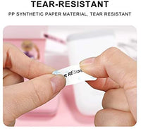Label Maker Tape NIIMBOT D11 0.47"1.6" Adapted Label Print Paper Standard Laminated Office Labeling Tape Replacement for D11 Handheld Label Machine Waterproof Tear Proof 1 Roll 160 Pcs (White) - Arteztik
