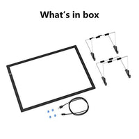 Caja de luz LED A3 diseñada con soporte e imanes, regla impresa, alimentación USB, mucho mayor brillo, regulable sin escalonamiento, cómodo, sin reflejos en los lados, sin manchas densas. - Arteztik
