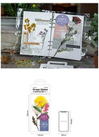 Longwu Oversized 9 Sheets Flower and Plant Stickers, Decorative PET Plant Series Decals for Scrapbooking, Arts, DIY Crafts, Bullet Journals, Gift for Girls - Arteztik

