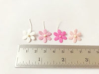 TH - Flores de papel de morera con tallo de rosca de 0.472 in, 50 pequeñas manualidades, decoración para álbumes de recortes para muchos proyectos de manualidades - Arteztik
