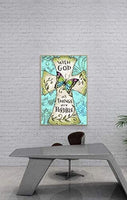 BYAMD 5d Kit de pintura de diamante para adultos y niños, todas las cosas son buenas perforaciones completas, punto de diamante para decoración de pared del hogar, 12.0 x 16.0 in (tamaño de lienzo) - Arteztik
