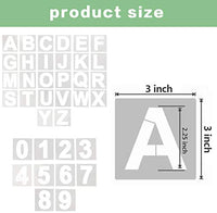36Pcs Alphabet Letter Stencils, 4 inch Reusable Plastic Letter and Number Stencils for Wood, Wall, Chalkboard, Painting Learning, Home Craft Decoration, DIY School Art Projects - Arteztik
