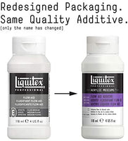 Liquitex Profesional Acrílico textil, fluido de secado lento, efecto retardante, Acrílico, 4 onza - Arteztik
