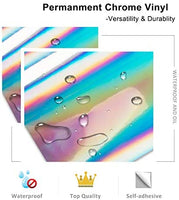 Lámina de vinilo holográfico cromado de 1 x 5 pies - Arteztik
