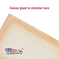 U.S. Art Supply Mini lienzo estirado de 10 onzas con imprimación cuadrada surtido (8 lienzos cuadrados tamaños de pulgada – 1-1/2", 2", 2-1/2", 2-3/4", 3-1/4", 3-5/8", 4", 4-1/2") - Arteztik
