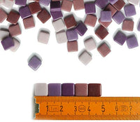 Mosaiko Green Mix 10.58 oz (10.5 onzas) - Azulejos de cristal de mosaico para manualidades, piezas cuadradas manchadas de primera calidad, 0.4 in x 0.4 in, perfecto para decoración del hogar, manualidades de bricolaje, arte de píxeles, juegos infantiles, - Arteztik
