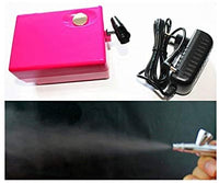 HUBEST - Kit de compresor de aerógrafo multiusos con 3 aerógrafos de 0.012 in, 0.014 in, 0.031 in, acoplador rápido, manguera de aire, soporte - Arteztik
