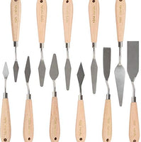 CONDA herramientas de pintura para cuchillos de paleta, mango de madera para cuchillos de metal - Arteztik
