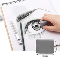 Sacapuntas de papel con punta y borrador amasado para estudiantes (blanco) - Arteztik
